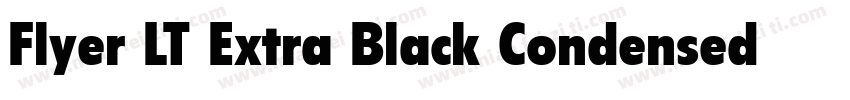 Flyer LT Extra Black Condensed字体转换